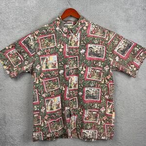 Reyn Spooner Limited Issue Mele Kalikimaka Button Up Camp Shirt Size XXL Holiday